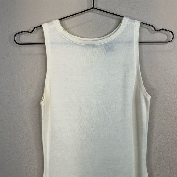 Moda‎ International Women's XS White Sleeveless Sheath Dress Short Casual - Picture 3 of 12